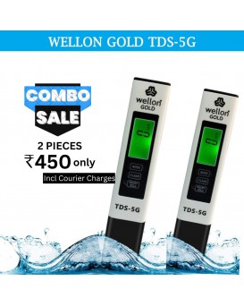 Wellon GOLD 3 in 1 Tds Meter 5G Water Quality Tester (Combo OFFER)